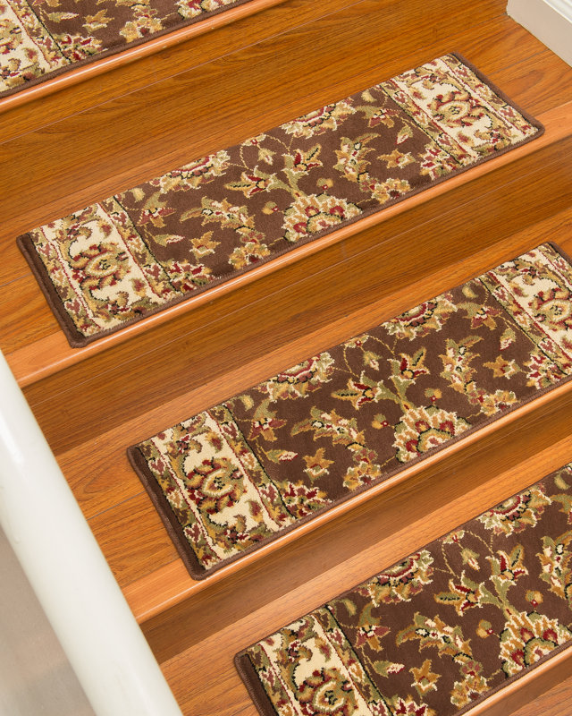 Natural Area Rugs Sydney Chocolate Classic Persian Stair Tread